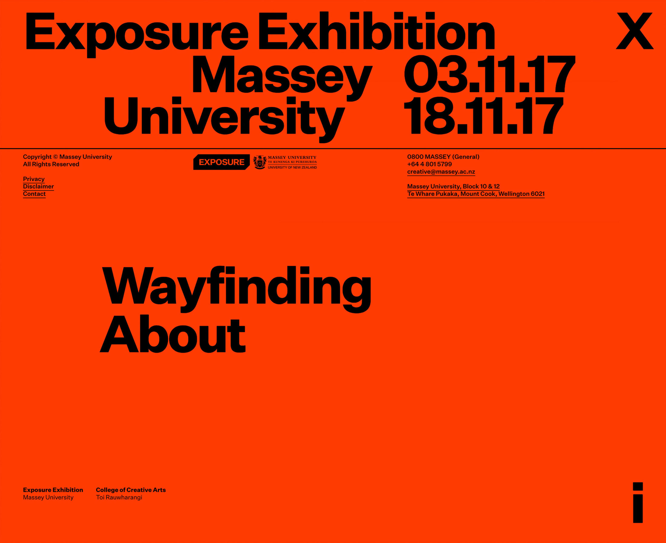 Exposure Exhibition website. Menu. Luke Hoban