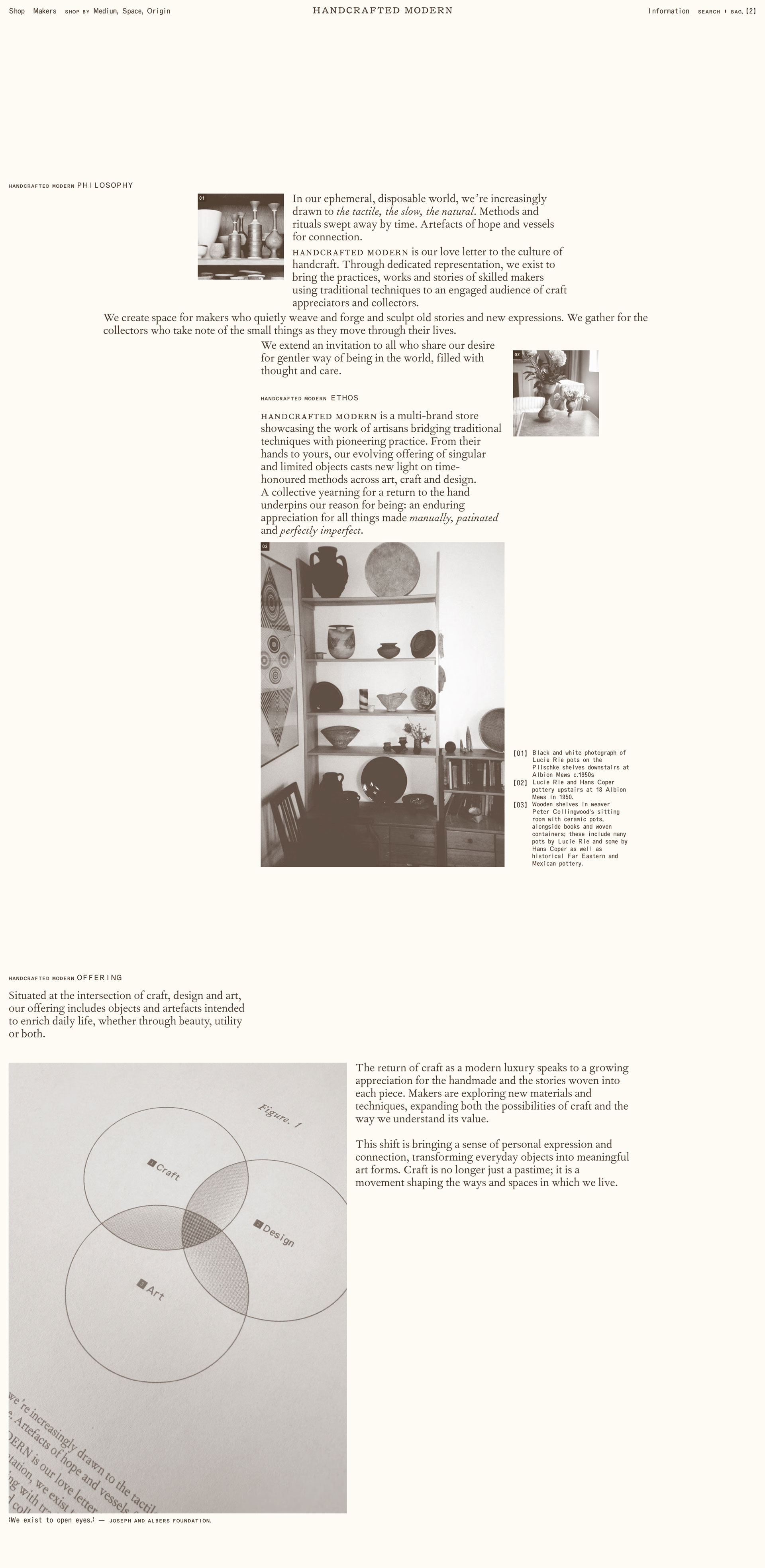 Handcrafted Modern website. About Page. Luke Hoban