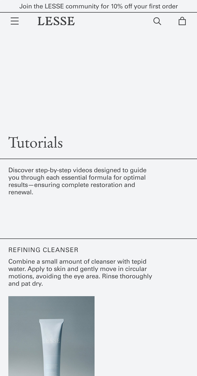 LESSE website. Tutorial. Luke Hoban