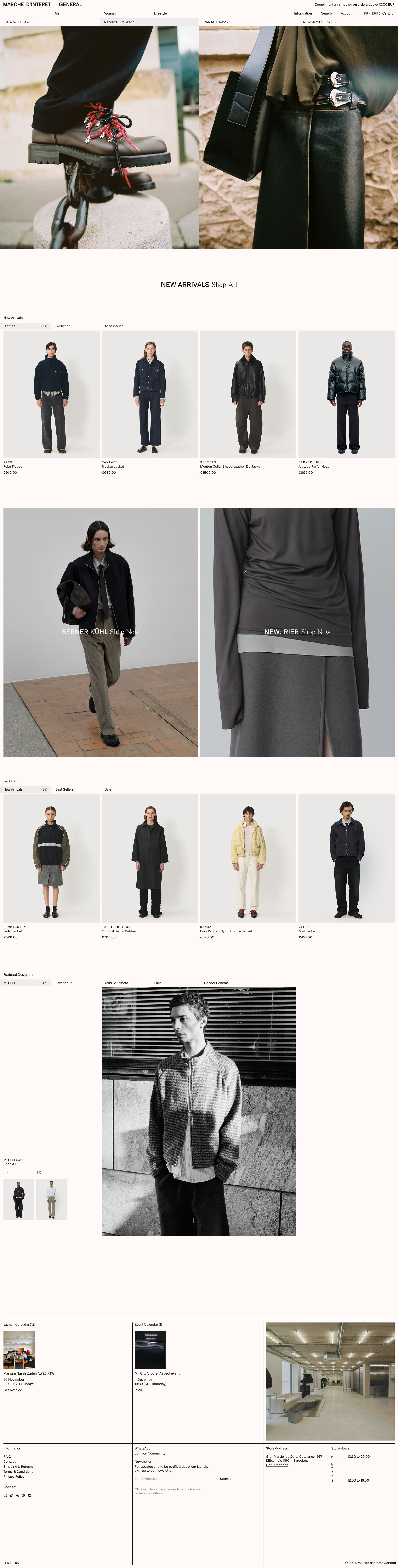 MARCHÉ D’INTÉRÊT GÉNÉRAL Website. Homepage. Luke Hoban