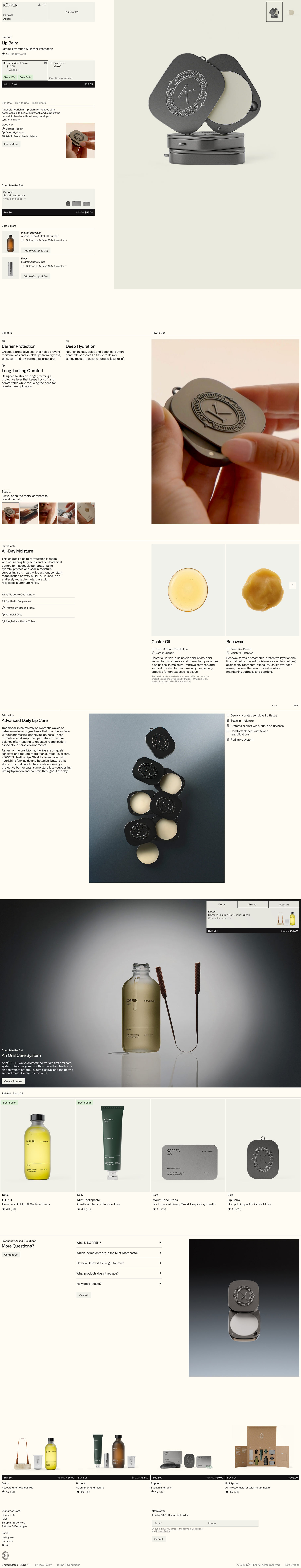 KÖPPEN website. Product Page. Luke Hoban